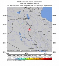 Σεισμός 7,2 βαθμών κοντά στα σύνορα Ιράκ - Ιράν