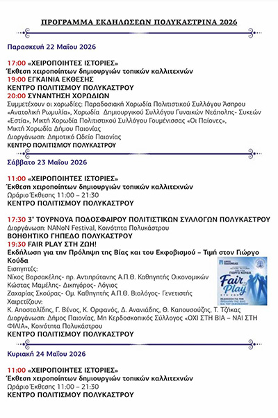 ΠΟΛΥΚΑΣΤΡΙΝΑ 3φβ