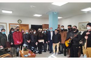 Τα πρώτα χριστουγεννιάτικα κάλαντα στο δήμαρχο Κιλκίς από το 1ο ΕΠΑΛ Κιλκίς