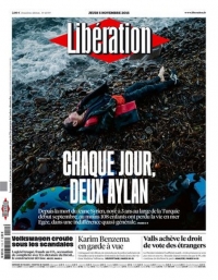 «Κάθε μέρα δύο Αϊλάν»: Πρωτοσέλιδο-γροθιά της Liberation