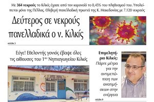 Διαβάστε το νέο πρωτοσέλιδο της Πρωινής του Κιλκίς, μοναδικής καθημερινής εφημερίδας του ν. Κιλκίς (21-1-2022)