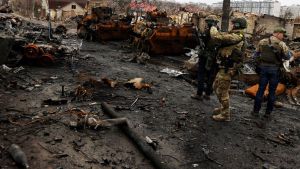 Ουκρανία: Τους νεκρούς της σφαγής της Μπούτσα τίμησαν οι πολίτες