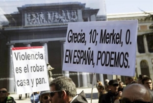 Μαδρίτη: Διαδήλωση κατά της λιτότητας και της κυβέρνησης Ραχόι