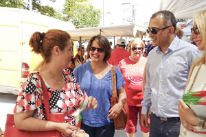 Επίσκεψη Γιώργου Αναστασιάδη στην λαϊκή αγορά του Κιλκίς