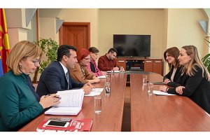 Αγαθοπούλου και Νοτοπούλου στο Cultural Youth Event στα Σκόπια και συνάντηση με Ζάεφ