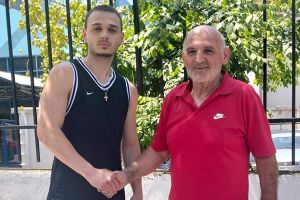 Ο Κιλκισιώτης φέρελπις τερματοφύλακας Χαράλαμπος Μωυσίδης στον Μ. Αλέξανδρο Αγ. Μαρίνας