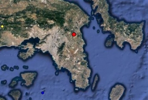 Ασθενής δόνηση 3,3, βαθμών στην Αττική