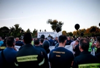 Συγκέντρωση ένστολων στο κέντρο της Θεσσαλονίκης