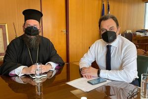 Συνάντηση του Γιώργου Γεωργαντά με τον Μητροπολίτη Πολυανής και Κιλκισίου