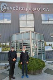 Επίσκεψη Γιώργου Φραγγίδη στην Αυγοδιατροφική Α.Ε