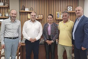Επίσκεψη υποψήφιας ευρωβουλευτή Βούλας Πατουλίδου στον Δήμαρχο Κιλκίς