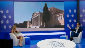 Τσίπρας στο Φόρουμ Δελφών: Ο κ. Μητσοτάκης έφερε την ύφεση πριν τον κορωνοϊό