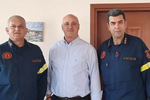 Στον Αντιπεριφερειάρχη Ανδρέα Βεργίδη ο νέος Διοικητής Πυροσβεστικών Υπηρεσιών Ν. Κιλκίς