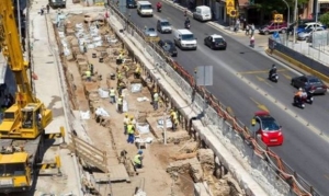 Θεσσαλονίκη: Φωτιά σε δύο γερανούς στο εργοτάξιο του μετρό