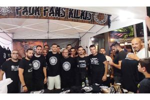 Στο περίπτερο του Συνδέσμου Φίλων ΠΑΟΚ Κιλκίς οι Μπράντον, Θυμιάνης και Τσιφτσής