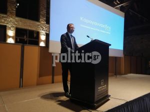 Κατάμεστη η αίθουσα στην προεκλογική ομιλία του υποψήφιου βουλευτή με την ΝΔ, Νίκου Καραγιαννακίδη