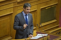 <div>Μητσοτάκης: Να κατατεθεί η μελέτη επιπτώσεων εξόδου απ' το ευρώ</div>
