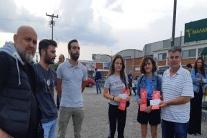 Απεργία «Μαλαματίνα»: Αντιπροσωπεία της ΚΝΕ στο πλευρό των απεργών