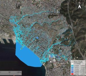 Τι θα γινόταν αν η βροχή της Θεσσαλίας έπεφτε στη Θεσσαλονίκη – Η εκκλησία της Αγίας Σοφίας γίνεται νησί και η πλατεία Αριστοτέλους πισίνα