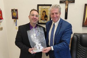 Επίσκεψη του προέδρου του Φαρμακευτικού Συλλόγου ν. Κιλκίς στο Κέντρο Κοινωνικής Στήριξης Κιλκίς