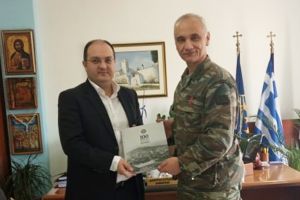Εθιμοτυπική επίσκεψη νέου Ταξίαρχου 71ης Α.Μ. Ταξιαρχίας ‘’Πόντος’’ στο Δήμαρχο Κιλκίς