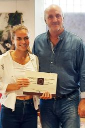 Την Βαλεντίνη Γραμματικοπούλου υποδέχθηκε στο Διοικητήριο ο Ανδρέας Βεργίδης