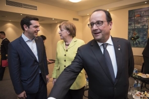 Τηλεδιάσκεψη Τσίπρα - Μέρκελ - Ολαντ έγινε την Πέμπτη