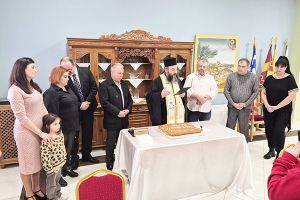 Ο Αντιδήμαρχος Δημήτρης Θεοδωρίδης στην πίτα του Συλλόγου Πολυτέκνων Γονέων Περιφέρειας Κιλκίς