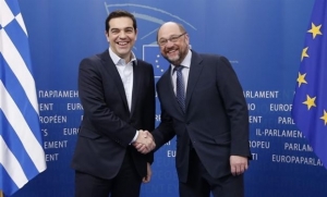 Ικανοποιημένος από τις επαφές με Σουλτς-Γιούνκερ ο Αλέξης Τσίπρας