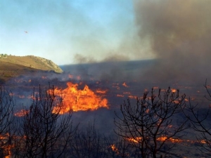 Πυρκαγιά στην Αχαΐα, τραυματίστηκαν δύο πυροσβέστες