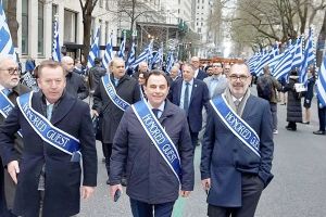Ο Γιώργος Γεωργαντάς στην παρέλαση της Ομογένειας στη Νέα Υόρκη