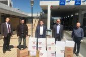 Διανομή υγειονομικού υλικού στο τελωνείο Ευζώνων από τους Υφυπουργούς Γ. Γεωργαντά και Θ. Καράογλου
