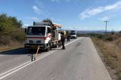 Εργασίες διαγράμμισης και συντήρησης στο οδικό δίκτυο από την Περιφέρεια