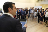 Ο Πρωθυπουργός συναντάται με Μέι και Κόρμπιν