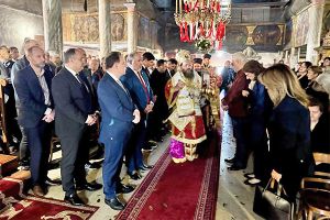 Ο Κιλκισίου Βαρθολομαίος στην Ιερά Μονή Αγίου Γεωργίου Κιλκίς. Αρχιμανδρίτης ο π. Μεθόδιος Γεωργιάδης
