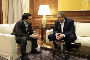 Συνάντηση Αλ. Τσίπρα - Π. Καμμένου σε μια προσπάθεια να κλείσει το βαθύ ρήγμα στον κυβερνητικό συνασπισμό
