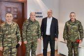 Συνάντηση του Αντιπεριφερειάρχη Ανδρέα Βεργίδη με τον Διοικητή της 1ης Στρατιάς Αντιστράτηγο Δημόκριτο Κωνσταντάκο