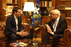 Τον Πρόεδρο της Δημοκρατίας ενημέρωσε ο Αλ. Τσίπρας για την πΓΔΜ