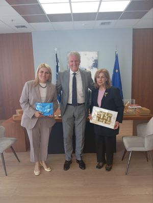 Στην Περιφερειάρχη Αθ. Αηδονά ο πρόεδρος του ΚΚΣ Κιλκίς Αστέριος Τάτσης