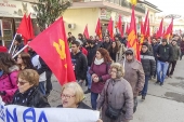 Μεγάλη συγκέντρωση και πορεία του ΚΚΕ σε συμπαράσταση της Μ. Αλτιπαρμακίδου