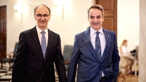 Η Ελλάδα στηρίζει την ευρωπαϊκή προοπτική των Δυτικών Βαλκανίων, ανέφερε ο Κυριάκος Μητσοτάκης στη συνάντησή του με τον πρωθυπουργό της Σερβίας