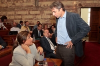 Σε διάταξη πολιτικής μάχης με τη συγκυβέρνηση ΣΥΡΙΖΑ - ΑΝΕΛ η Νέα Δημοκρατία