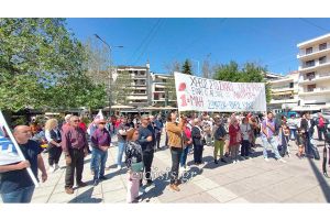 Απεργιακή συγκέντρωση στην πλατεία Ειρήνης Κιλκίς για την Εργατική Πρωτομαγιά