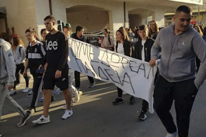 Κατάληψη και πορεία από τους μαθητές του 2ου Λυκείου Κιλκίς