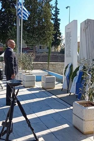 Ο Αντιπεριφερειάρχης Αν. Βεργίδης στις εκδηλώσεις εορτασμού της Ημέρας Μνήμης Μακεδονικού Αγώνα. Ομιλία Χ. Σιμιτσή