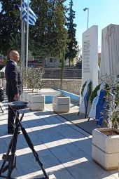 Ο Αντιπεριφερειάρχης Αν. Βεργίδης στις εκδηλώσεις εορτασμού της Ημέρας Μνήμης Μακεδονικού Αγώνα. Ομιλία Χ. Σιμιτσή