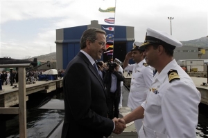 Σαμαράς στην καθέλκυση του «Πιπίνος»: Στέλνουμε μήνυμα ισχύος