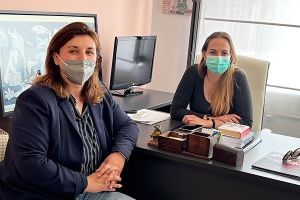 Συνάντηση της βουλεύτριας Κιλκίς του ΣΥΡΙΖΑ-ΠΣ Ειρήνης Αγαθοπούλου με την Αλεξία Ιωαννίδου για τον χορό Σέρρα