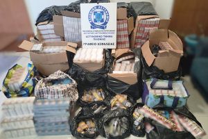 Κατασχέθηκαν 101.200 τεμάχια τσιγάρων από τους αστυνομικούς της Παιονίας