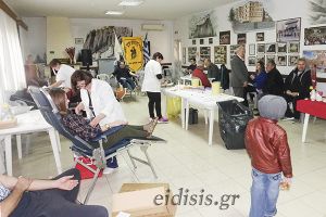 Η 100η αιμοδοσία της Τράπεζας Αίματος των "Ακριτών" Πολυκάστρου
